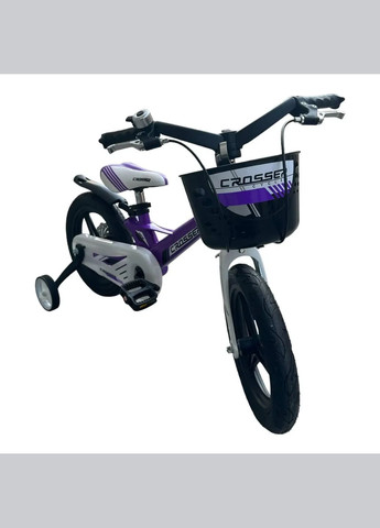Велосипед HUNTER Premium 20" PRO для дітей від 6 років, фіолетовий велосипеди з додатковими колесами Crosser (317041961)