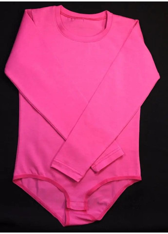 Малиновий демісезонний купальник-трико спортивний з застібкою знизу для гімнастики та танців малиновий No Brand