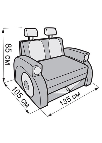 Детский раскладной диванчик малютка Фаэтон ТМ No Brand (325484368)