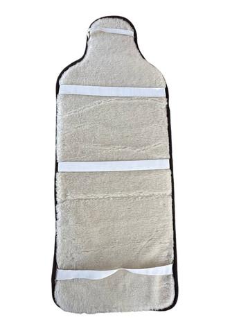 Накидка на сиденье из овечьей шерсти 2 шт, накидка из овчины на сиденье в автомобиль коричнева No Brand (330774692)