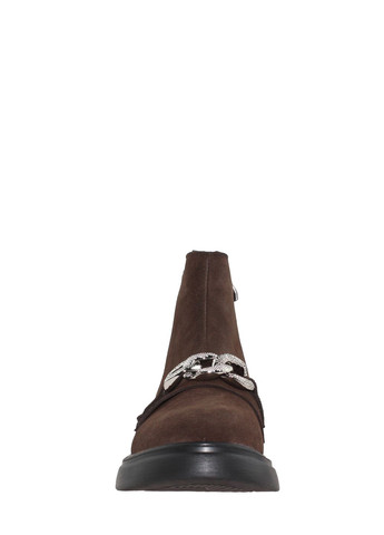 Осенние ботинки aд-15-11 коричневый Alvista из натуральной замши