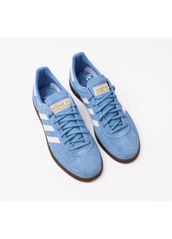 Голубые демисезонные кроссовки handball spezial blue bd7632 adidas