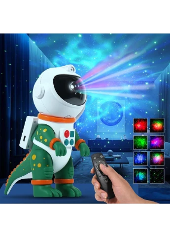Нічник динозавр астронавт Dinosaur Astronaut Space Projector Digital (387412100)