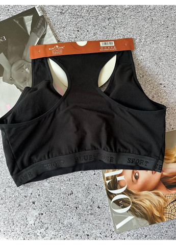 Бесшовный спортивный топ батал, со съёмными чашками Blue Rose (316259407)