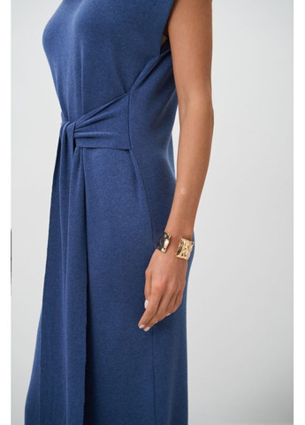 Синее повседневный женское платье удлиненное прямого силуэта (2869) Triko Bakh