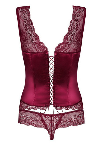 Корсет зі шнурівкою та трусиками Miamor corset Obsessive (351583938)