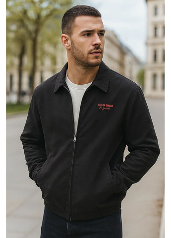 Чорна демісезонна чоловіча демісезонна куртка Lee Cooper