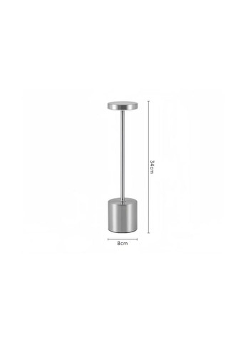 Світлодіодна сенсорна лампа на акумуляторі, три колірні температури 34.4 см біла Jeep (363833922)