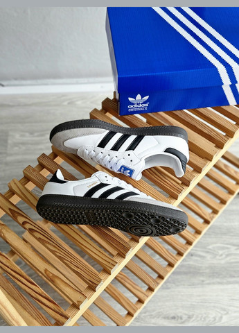 Кросівки жіночі і чоловічі No Brand Samba white| Адідас Самба білі демісезони (315883738)