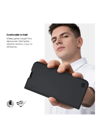 Чохол-книжка OneFold Case для Xiaomi Redmi Note 15 4G Black (ARM89724) ArmorStandart (377861246)