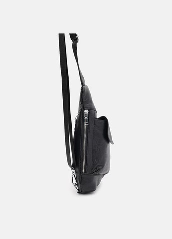 Рюкзак мужской кожаный через плечо k1712bl Black Keizer (301871578)