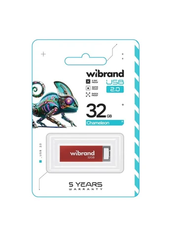 USB флеш накопичувач (m432140) Wibrand 32GB Chameleon Red USB 2.0 (378563774)