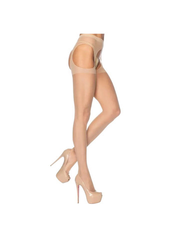 Телесные колготки с подтяжками эротические чулки для женщин сексуальное белье one size Leg Avenue (363041392)