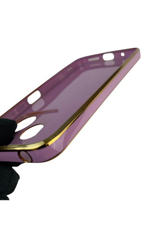 Чохол для Redmi 13 з кільцем-підставкою із золотою окантовкою на сяомі редмі 13 чорничний gs1 Xiaomi (366229359)