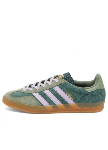 Зелені кросівки чоловічі gazelle indoor green ji0323 adidas