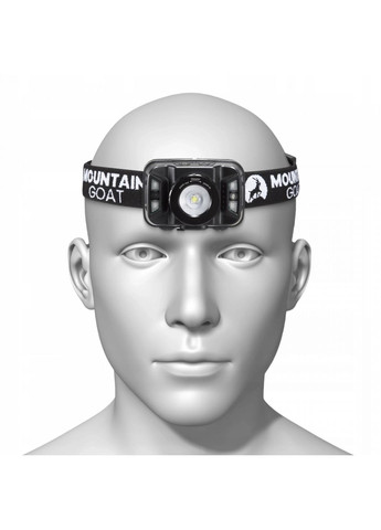 Фонарь налобный LED 350 lm аккумуляторный, с регулировкой наклона Black (P-5907739318411) Mountain Goat (355169269)
