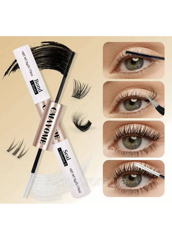 Набор накладных ресниц разных микс с клеем, пинцетом и ремувером. No Brand (370589876)