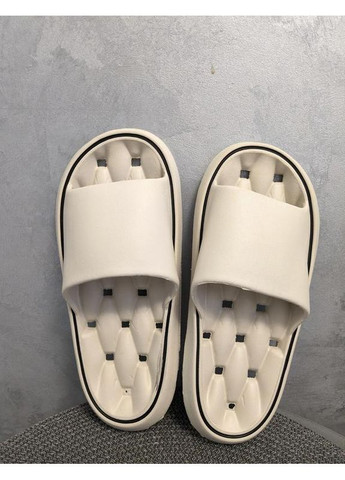 Светло-бежевые шлепки бежевые, шлепанцы для душа, дома, пляжа Vishnya