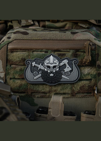 Нашивка Viking's Drakkar Black/Grey M-TAC (315047708)