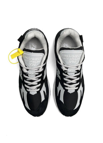 Черно-белые демисезонные кроссовки мужские No Brand