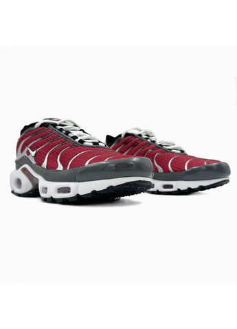 КРОССОВКИ ЖЕНСКИЕ NIKE AIR MAX TN PLUS GREY / RED НАЙК АИР МАКС ТН ПЛЮС No Brand серые демисезоны (368887788)