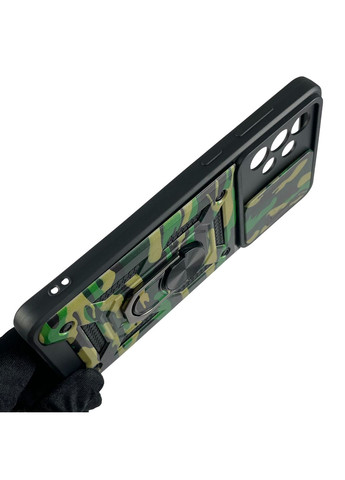 Чехол для Galaxy A73 5G (SM-A736B) бронированный камуфляжный военный на самсунг а73 зелёный Samsung (366390286)