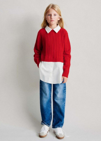 Джемпер шкільний підлітковий червоний, 146-152 см Zara (300860390)