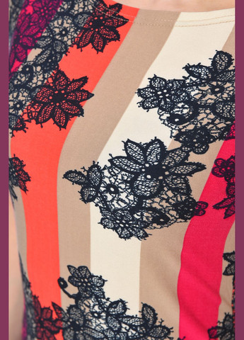 Рожева джинсова сукня жіноча рожевого кольору з принтом силуетна Let's Shop однотонна