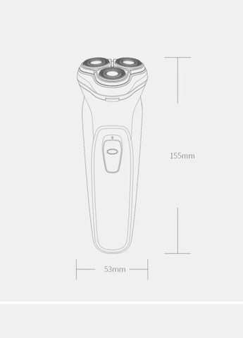 Електробритва Xiaomi BlackStone 3D Electric Shaver срібляста Enchen (276714196)