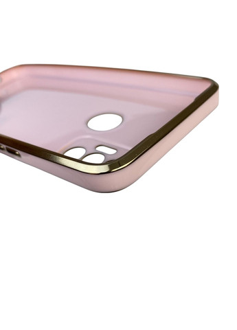 Чехол для Spark 7 Go KF6m с кольцом-подставкой с золотой окантовкой на техно спарк 7 го пудровый gs1 Tecno (366235338)