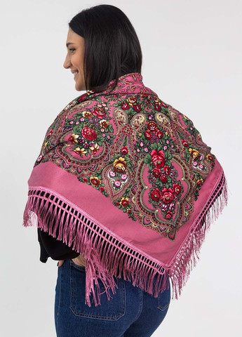 Платок украинский с бахромой "Пион" 100х100 см. Homedec - (322399990)