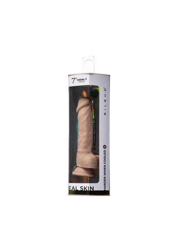 Фалоімітатор Johnny Real Skin Flesh (7in MODEL 1), суперсофт-силікон+Silexpan, діаметр 3,8см Silexd (316087328)