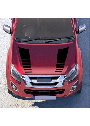 Наклейки смуги на капот 3D TUNING STUDIO Штрих 900х250х0.070мм=2штуки No Brand (362499182)
