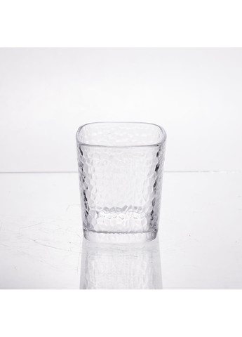 Набір склянок із товстого скла 6 штук по 250 мл квадратних, прозорий Yiwu HP-19-AY-1 No Brand (368641450)