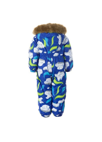 Синя дитячий зимовий комбінезон keira, р.62, синій з принтом () Huppa 31920030-13235-062