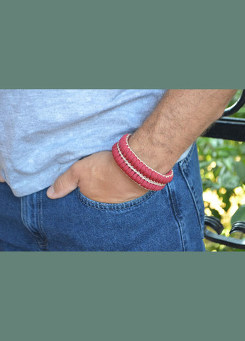 Браслет із Самураєм із латуні та з маскою з меляріа плетіння Змійка з обплетенням під замовлення + брелок у подарунок No Brand (341738805)