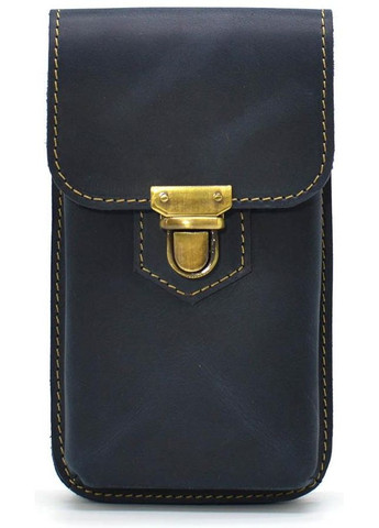 Мужская сумка чехол для телефона на пояс на ремень из натуральной кожи маленькая Синий 35291 TARWA (333594217)