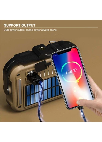 Фонарь кемпинг TZD-01-COB(White+Yellow+Red+Blue)-PRO Power Bank No Brand (400377586)