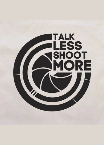 Экосумка "Talk less, shoot more" (BDES-32) Beige BeriDari (293509761)
