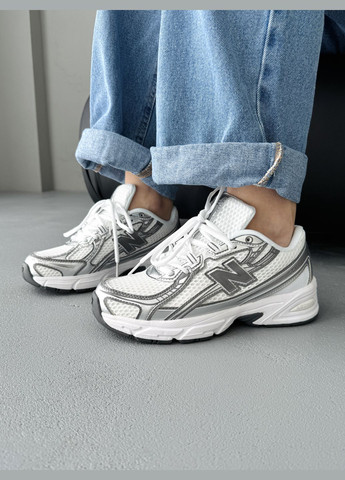 Кроссовки женские и мужские New Balance 740v2 White Silver Black | Нью Беланс 740 белые No Brand белые демисезоны (341264124)