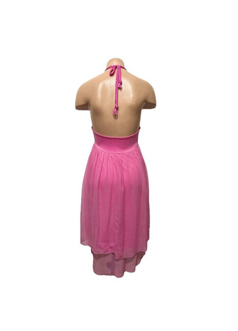 Розовое повседневный платье розово-черный Bill Cost однотонное