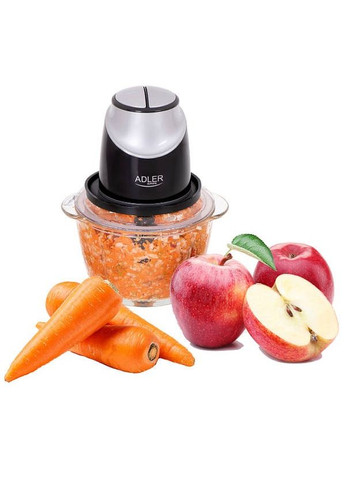 Чоппер, подрібнювач продуктів зі скляною чашою AD 4082 (550 Вт, 4 леза, 1.2 л чаша) Adler (311196571)