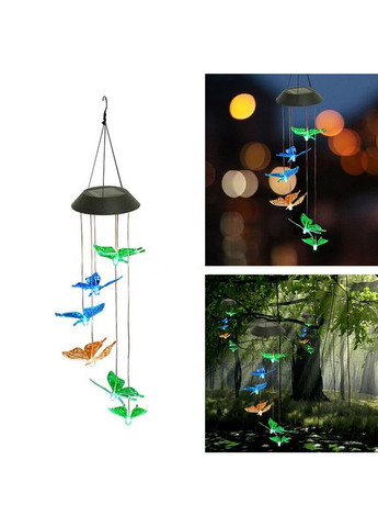 Світильник нічник Butterfly Led Solar на сонячній батареї 16 режимів colors SunLamp (304427671)