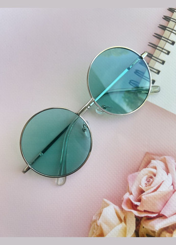 Окуляри іміджеві круглі вінтажні колір бірюзовий унісекс LIGHT (315889409)
