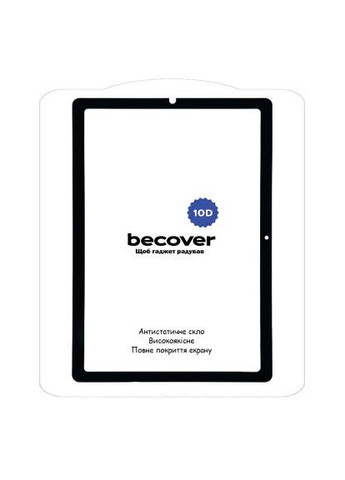 Скло захисне /P619 Black (710582) BeCover 10D Samsung Galaxy Tab S6 Lite 10.4 P610/P613/P615 (366657885)
