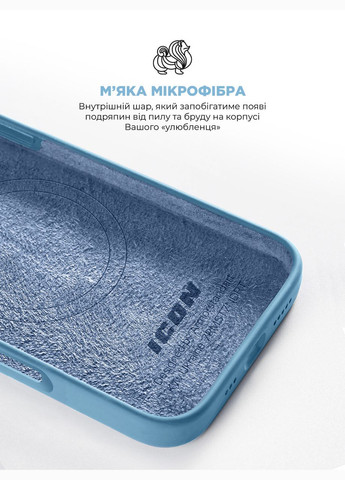 Чехол ICON2 MagSafe для Apple iPhone 16 Pro Max Capri Blue (ARM80198) ArmorStandart (327886732)
