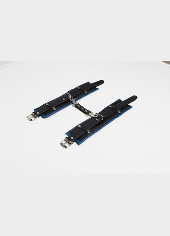 Кожаные мягкие наручники HC-9 синие Edena (307925899)