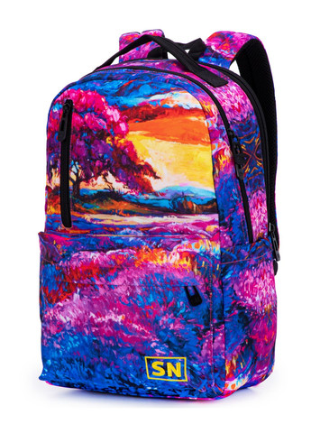 Молодежный подростковый рюкзак фиолетовый для девочки 77-11 для старшеклассников Winner (293504235)