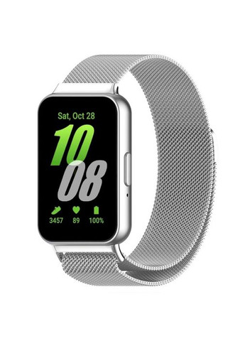 Ремінець на samsung Galaxy Fit3 / SM-R390 (сумісний), на магнітній застібці. Срібло колір. No Brand (370101512)