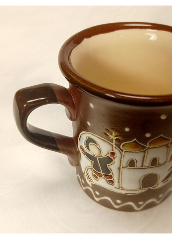 Чашка керамічна кавова ручної роботи "Різдво" (125 мл) No Brand (369953983)